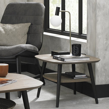 Bentley Designs Vintage Weathered Oak Lamp Table